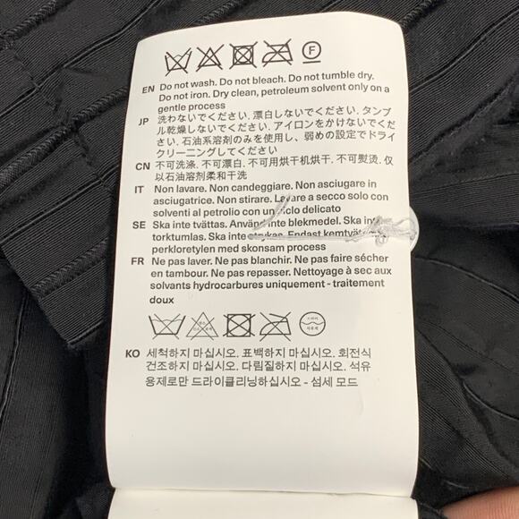 OUR LEGACY Size S Black Pinstripe Polyester Cotton Short Sleeve Shirt - Picture 8 of 9